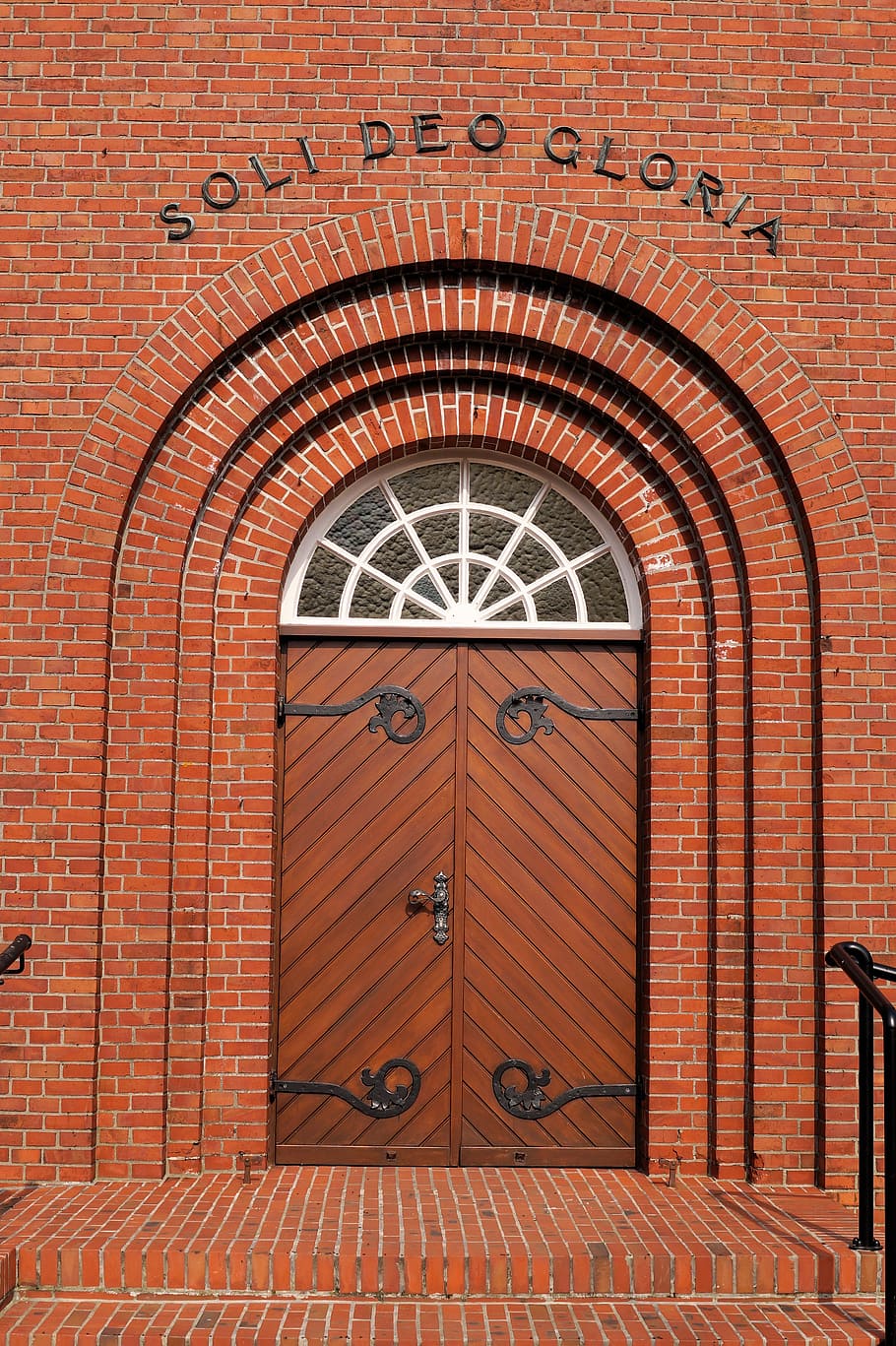 church door, input, portal, round arch, lower saxony, inscription, HD wallpaper