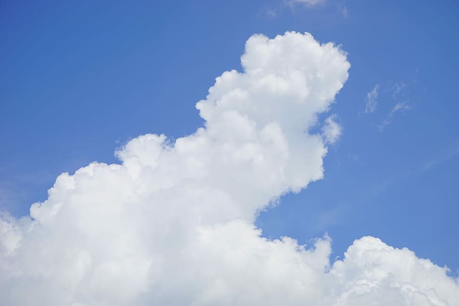 Clouds, Cloud Formation, White, sky, blue, cumulus, clouds form HD wallpaper