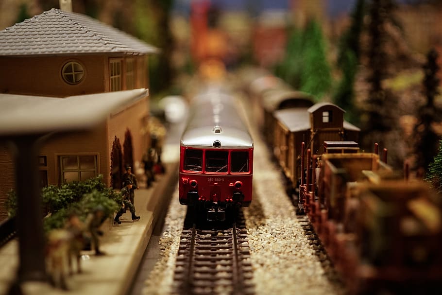 train, model, railway, locomotive, railroad, rail transportation HD wallpaper