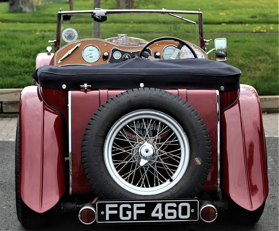 car, wheel, transportation system, chrome, vehicle, classic HD wallpaper