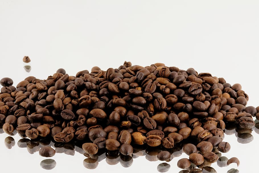 pile of coffee beans, espresso, food and drink, large group of objects, HD wallpaper