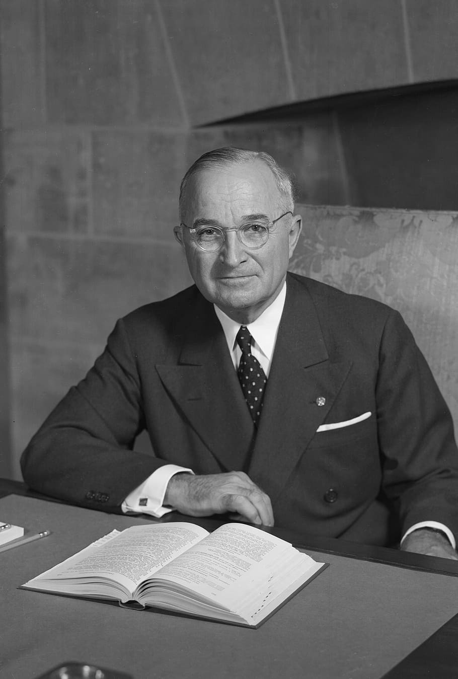 Harry S. Truman Portrait, photo, harry s truman, president, public domain, HD wallpaper