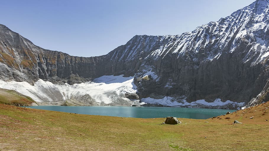 ratti gali, lake, azadkashmir, mountains, range, north, pakistan, HD wallpaper