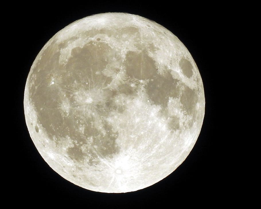 moon, moon image, naechlich, celestial body, moonlight, night HD wallpaper