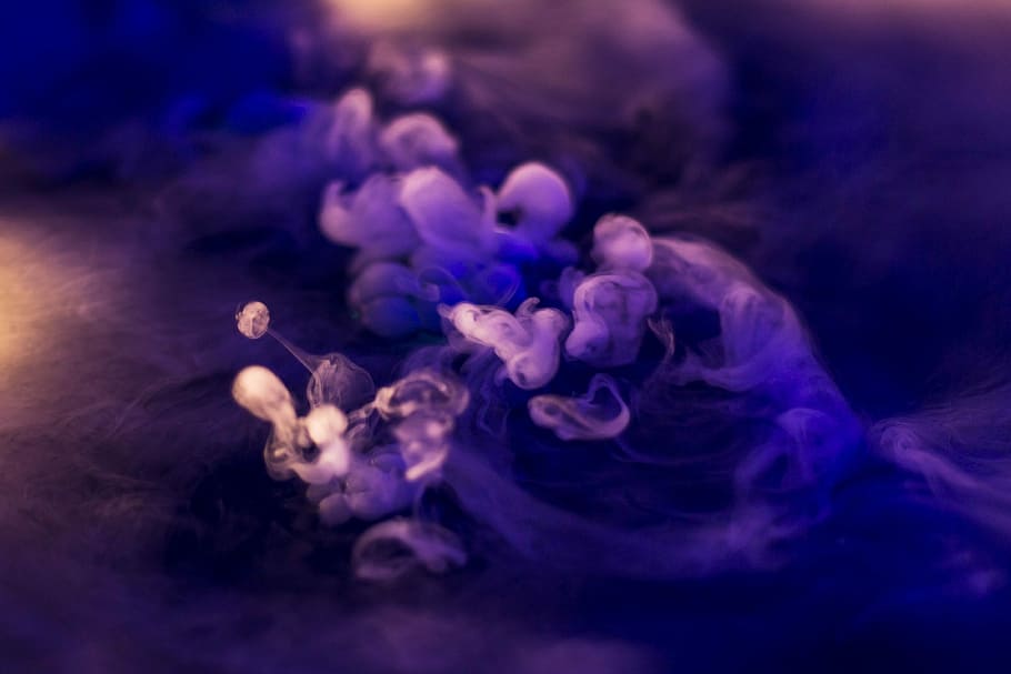 untitled, fog, smoke, steam, wisp, blue, closeup, texture, detail HD wallpaper