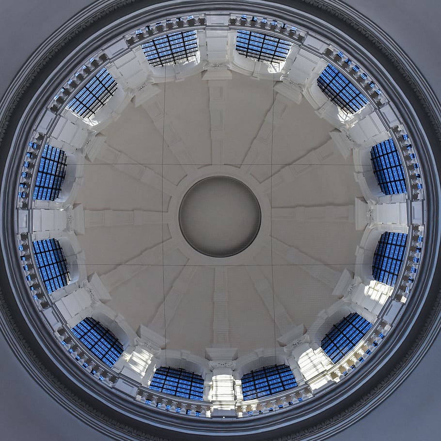 dome, light, architecture, glass, symmetry, building, mechelen HD wallpaper