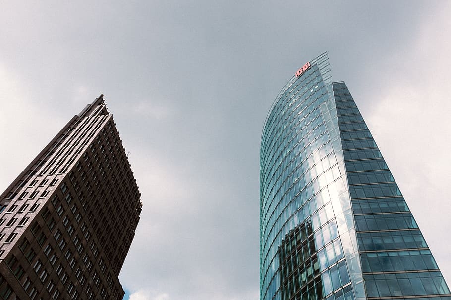 Skyscrapers at Berlin Potsdamer Platz, architecture and Cityscape HD wallpaper