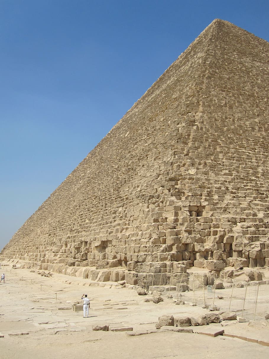 pyramid, egypt, desert, history, the past, sky, ancient, architecture HD wallpaper