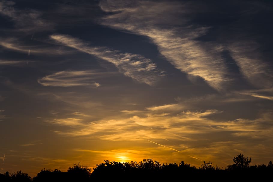 landscape, nature, sky, clouds, dusk, horizon, outdoors, scenic HD wallpaper