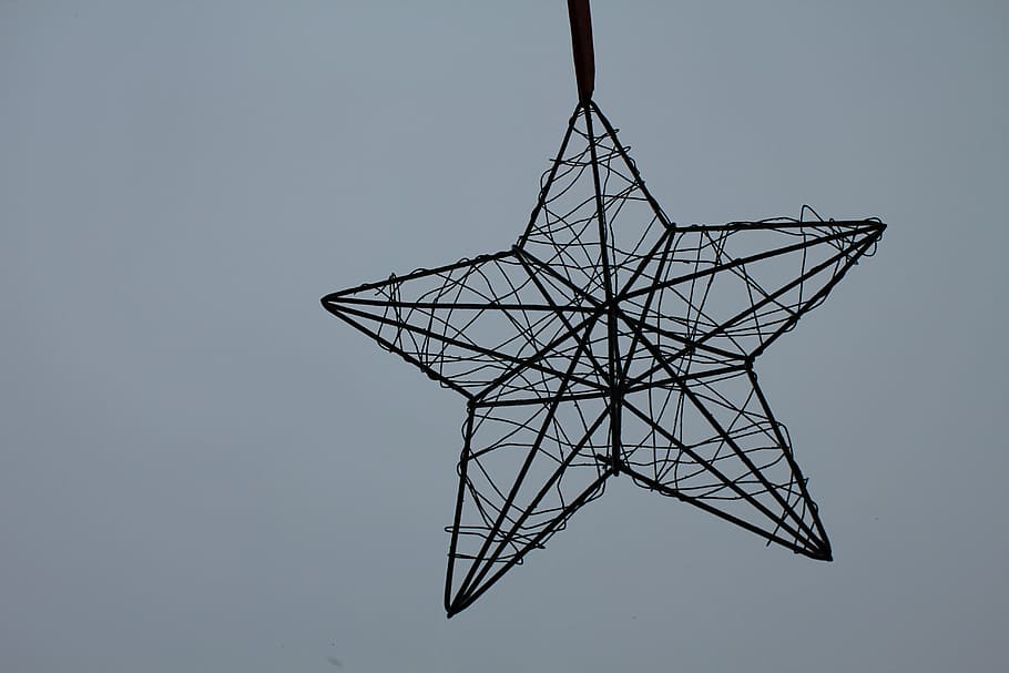 star, christmas, decoration, technology, clear sky, no people HD wallpaper