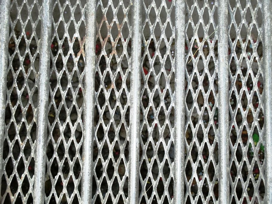 grid, bars, stainless, steel grid, network, metal, cover, backgrounds HD wallpaper