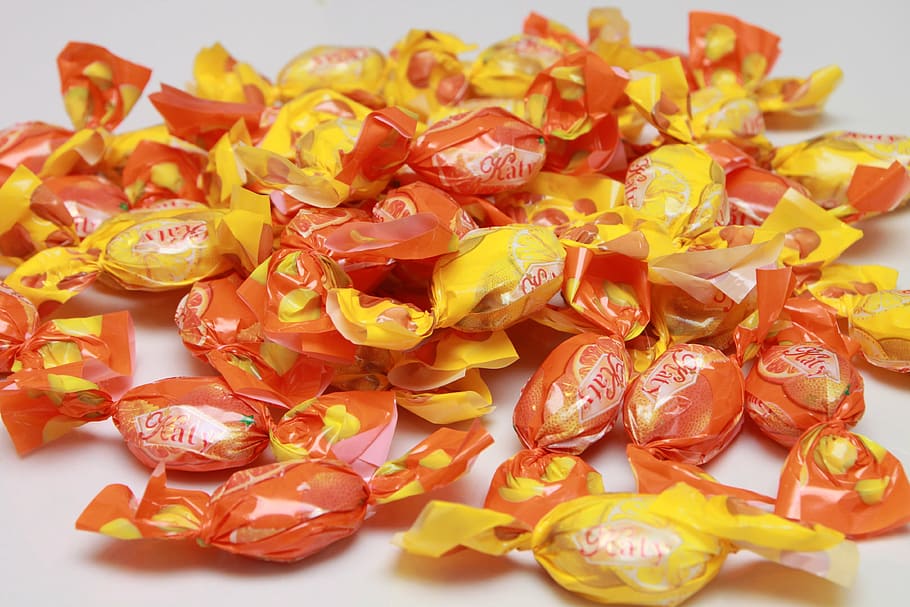 candy, citrus, flavor, lemon, orange, sweet, food, drink, still life HD wallpaper