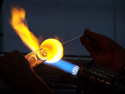 HD Wallpaper: Glass Blower, Glass Blowing, Liquid, Manufacturing, Work ...