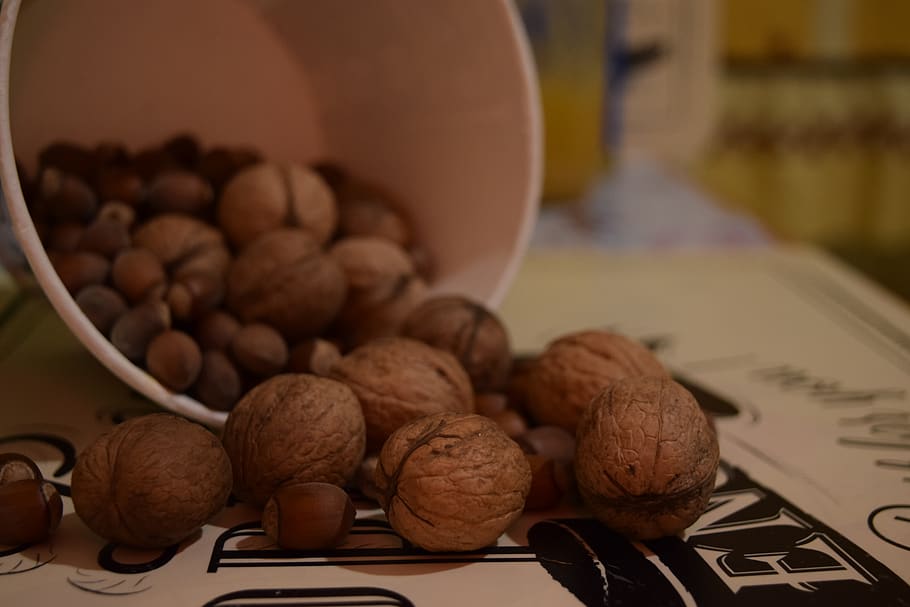 nuts, background, nutrition, kernel, food, appetizer, seeds HD wallpaper