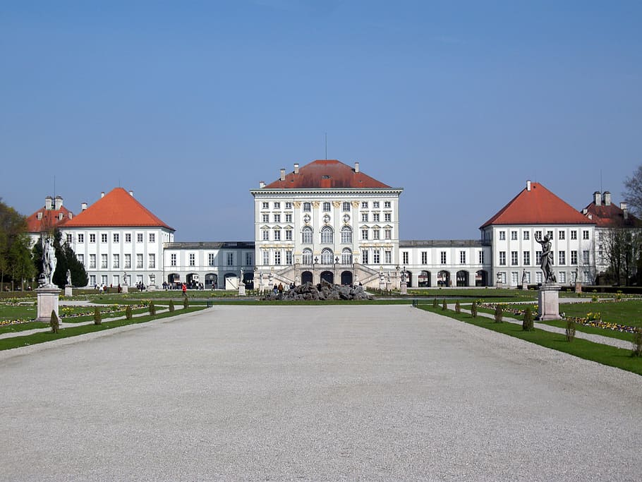 nymphenburg, castle, munich, bavaria, castle nymphenburg, nymphenburg palace