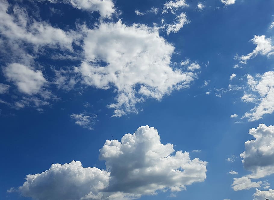 sky, clouds, blue sky, clouds form, weather, background image HD wallpaper