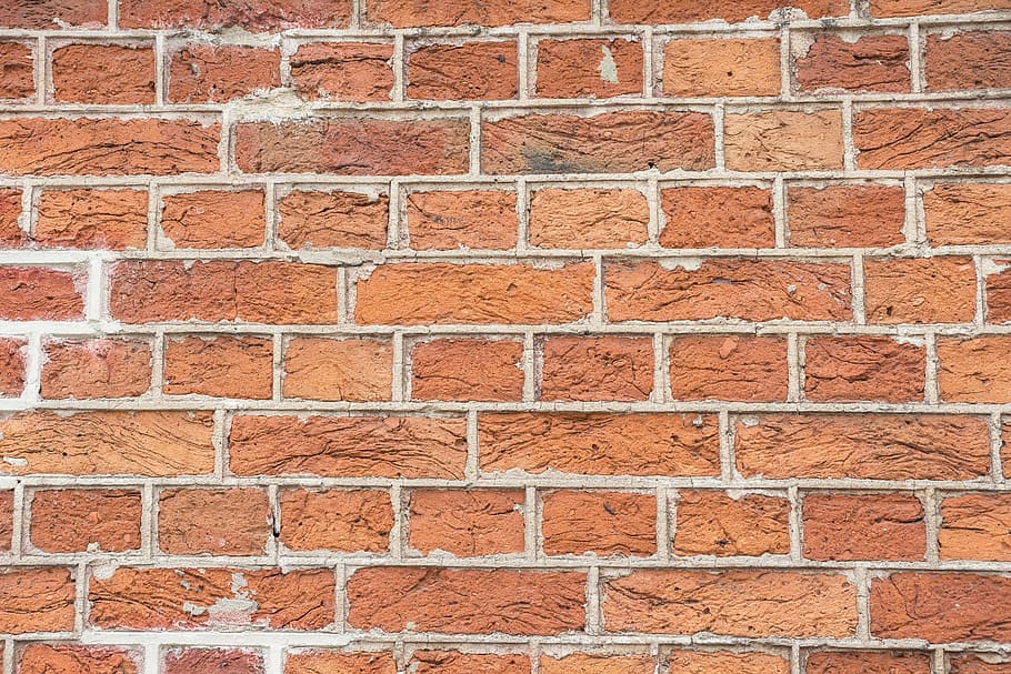 brown concrete bricks wall, texture, structure, brick wall HD wallpaper