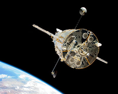 hubble, space telescope, orbit, cosmos, science, universe, flight HD wallpaper