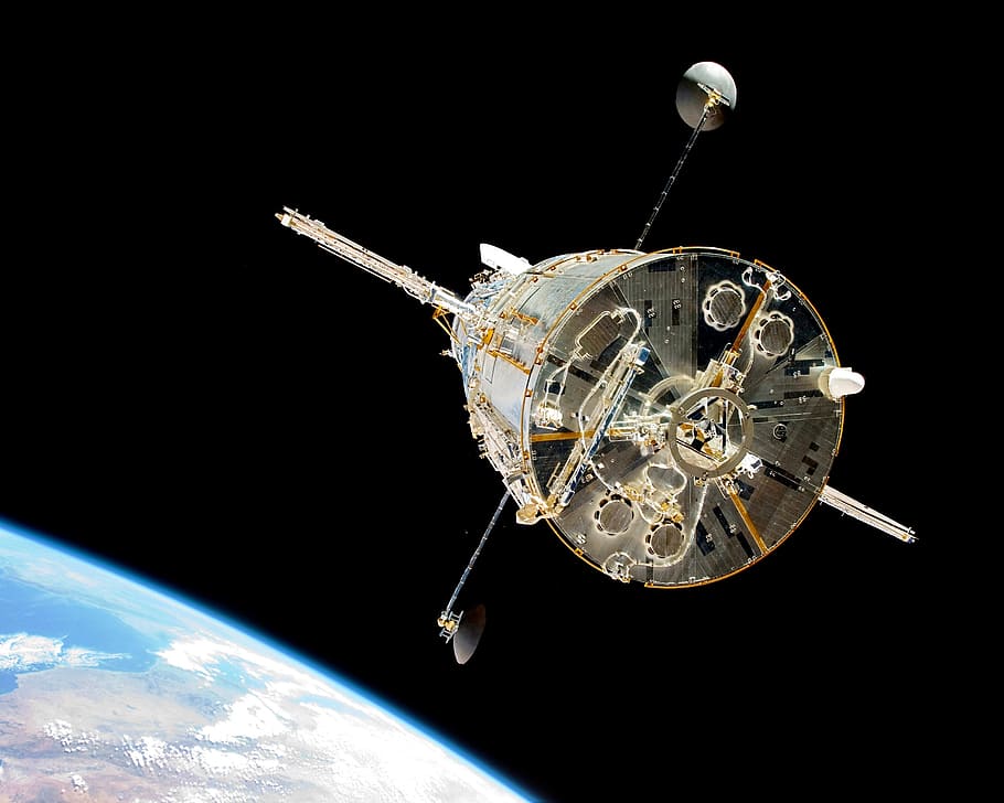 hubble, space telescope, orbit, cosmos, science, universe, flight HD wallpaper