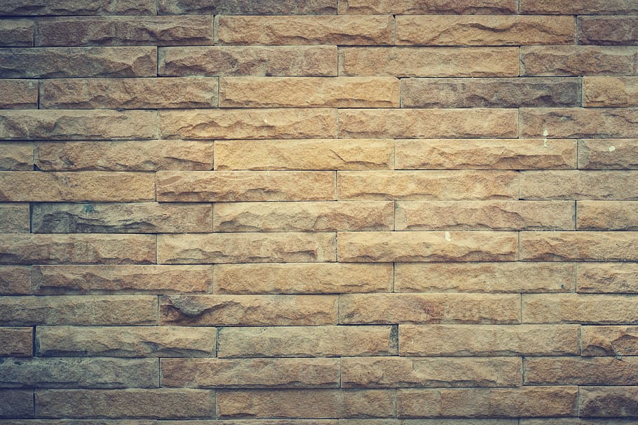 Yellow Brick Wall, aged, backdrop, backstein, brickwall, brickwork HD wallpaper