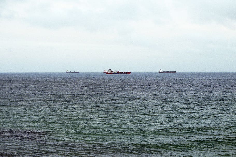 Seascape shot on film, landscape, transportation, nautical Vessel HD wallpaper