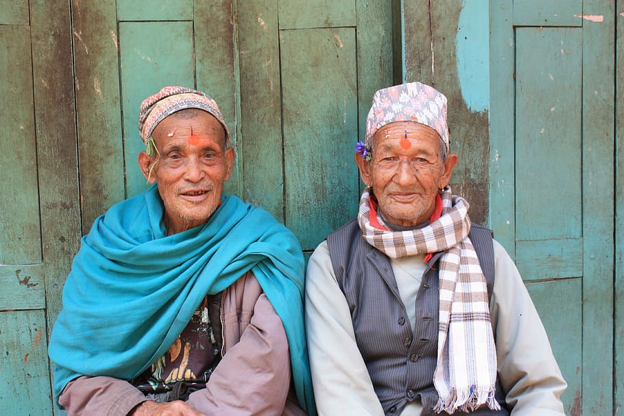 Nepal, Himalayas, Men, Tradition, Old, senior adult, senior men, HD wallpaper