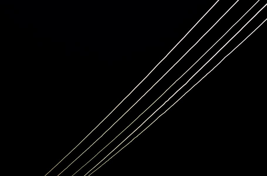 minimal, black and white, lines, no people, sky, air vehicle HD wallpaper