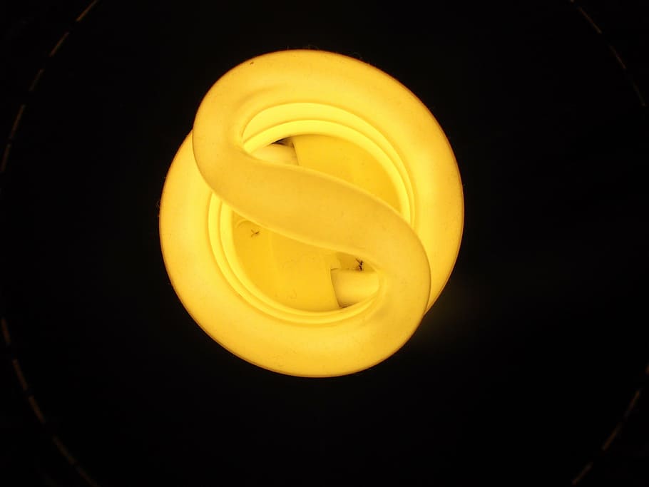 light, fluorescent, brightness, glow, spiral, the light bulb HD wallpaper