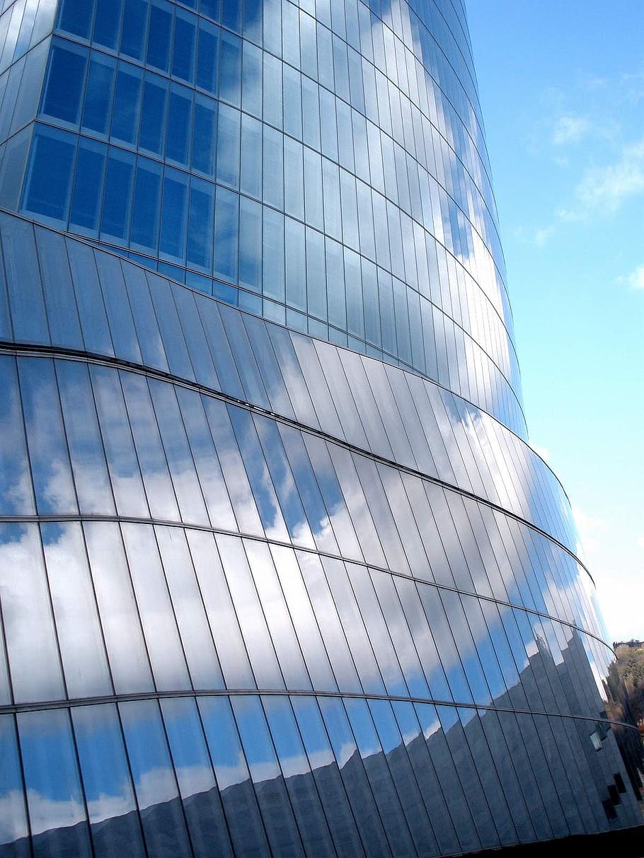 iberdrola tower, bilbao, skyscraper, building, modern, spain, HD wallpaper