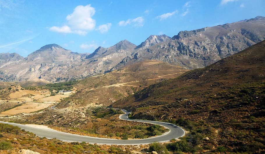 Road, Mountain, Landscape, Nature, sinuous road, scenics, mountain Range HD wallpaper