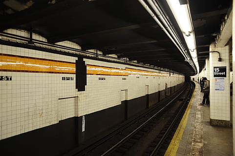railway station, subway station, train station, transit, platform HD wallpaper