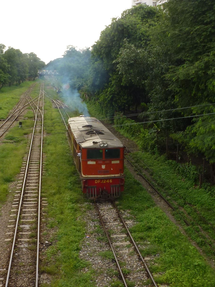 railway, old, transport, train, wagon, locomotive, travel, burma HD wallpaper