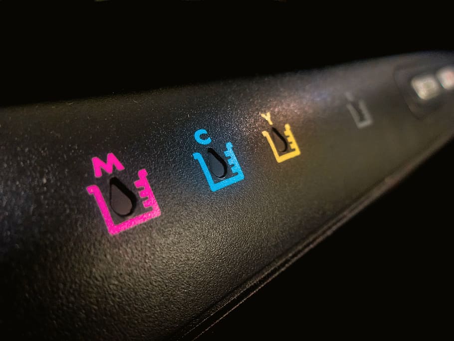 printer, color, cmjn, red, blue, yellow, black, dark, printable colors HD wallpaper