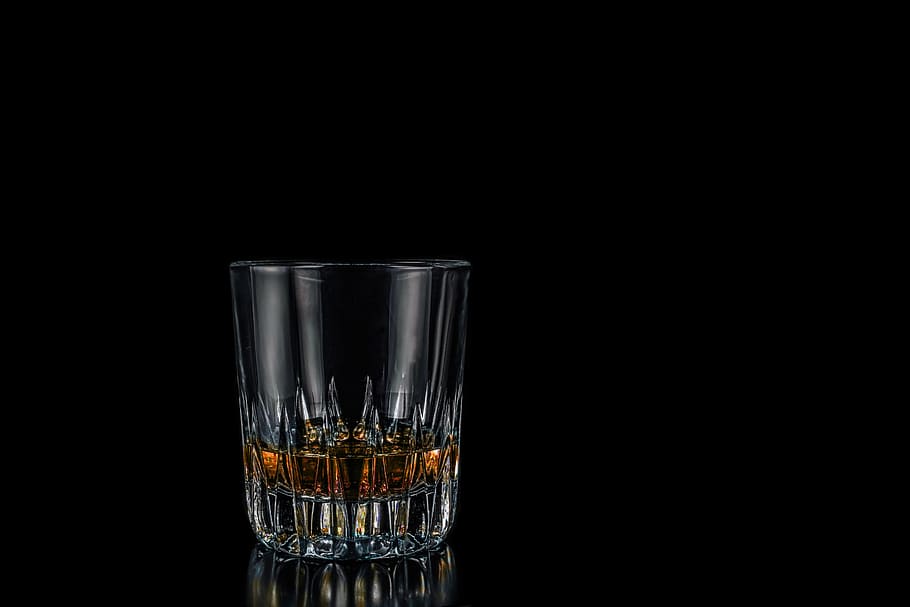 clear rocks glass, whisky, whiskey glass, wiskeyglas, alcohol, HD wallpaper