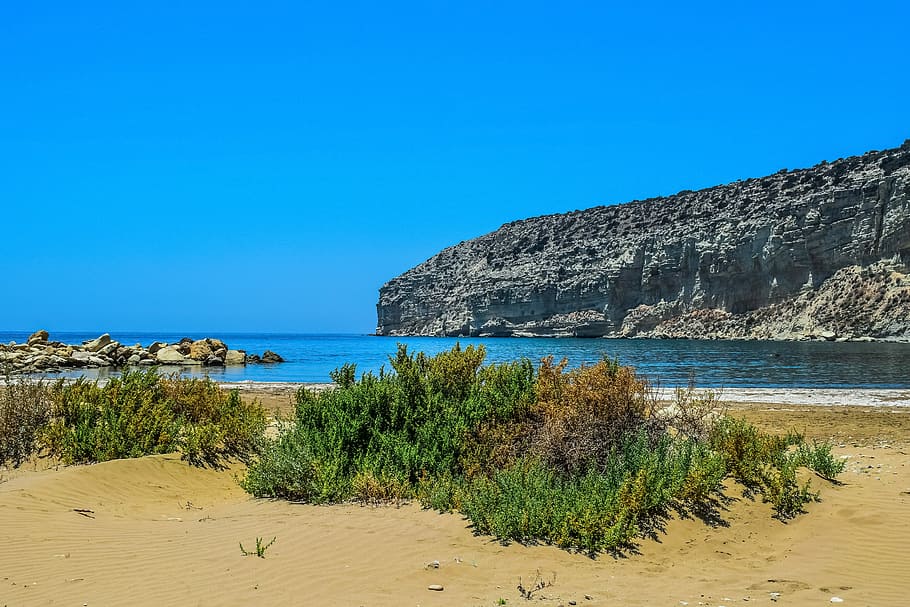 beach, cliffs, sea, coastline, landscape, scenic, spectacular HD wallpaper