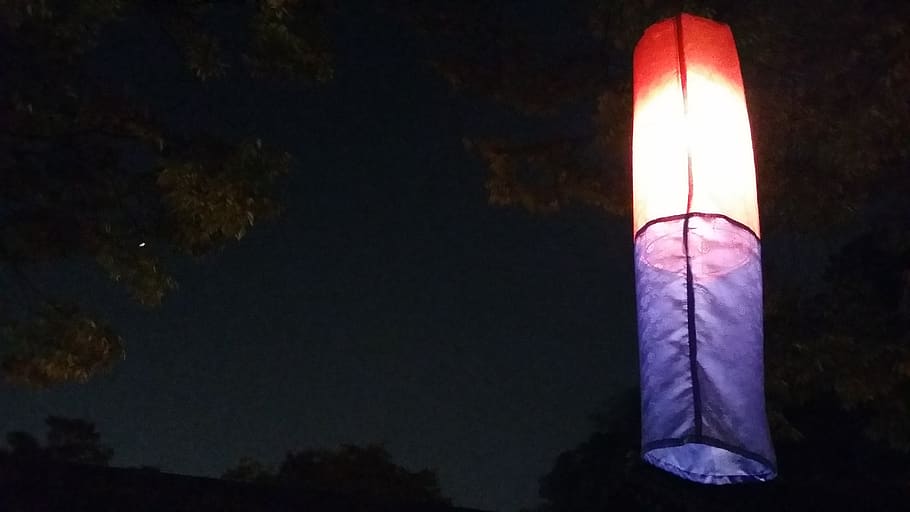 building lantern, light, south korea etc, illuminated, night HD wallpaper