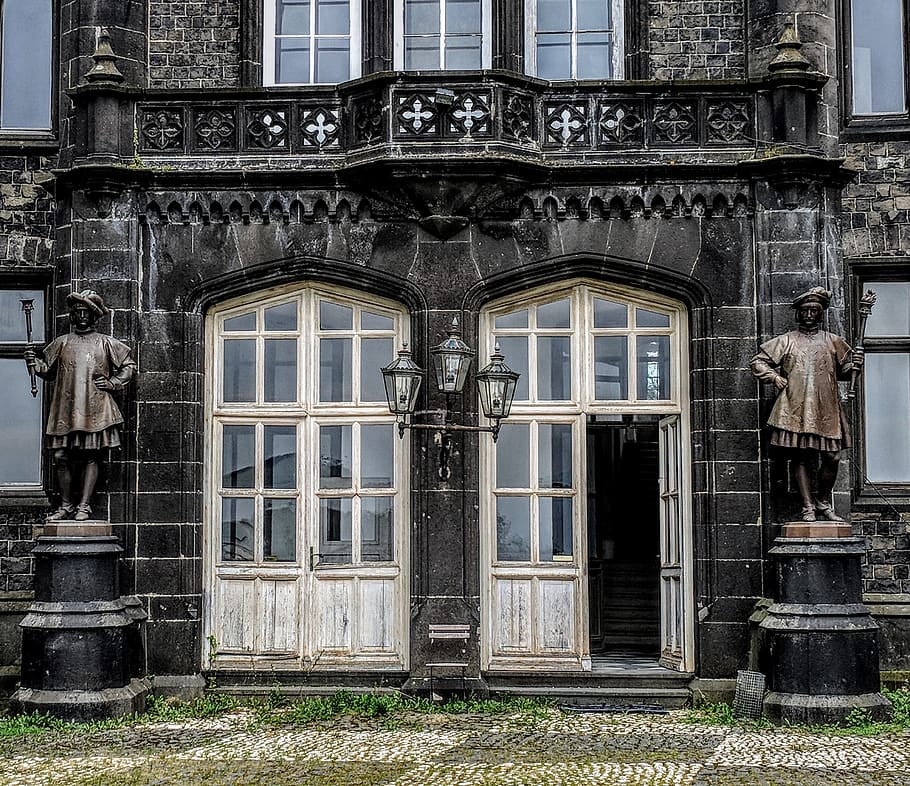 architecture, house, window, building, old, facade, door, classic HD wallpaper