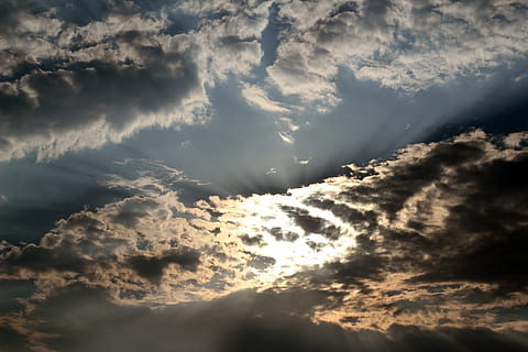 photography of white clouds during daytime, pierce, sunlight HD wallpaper
