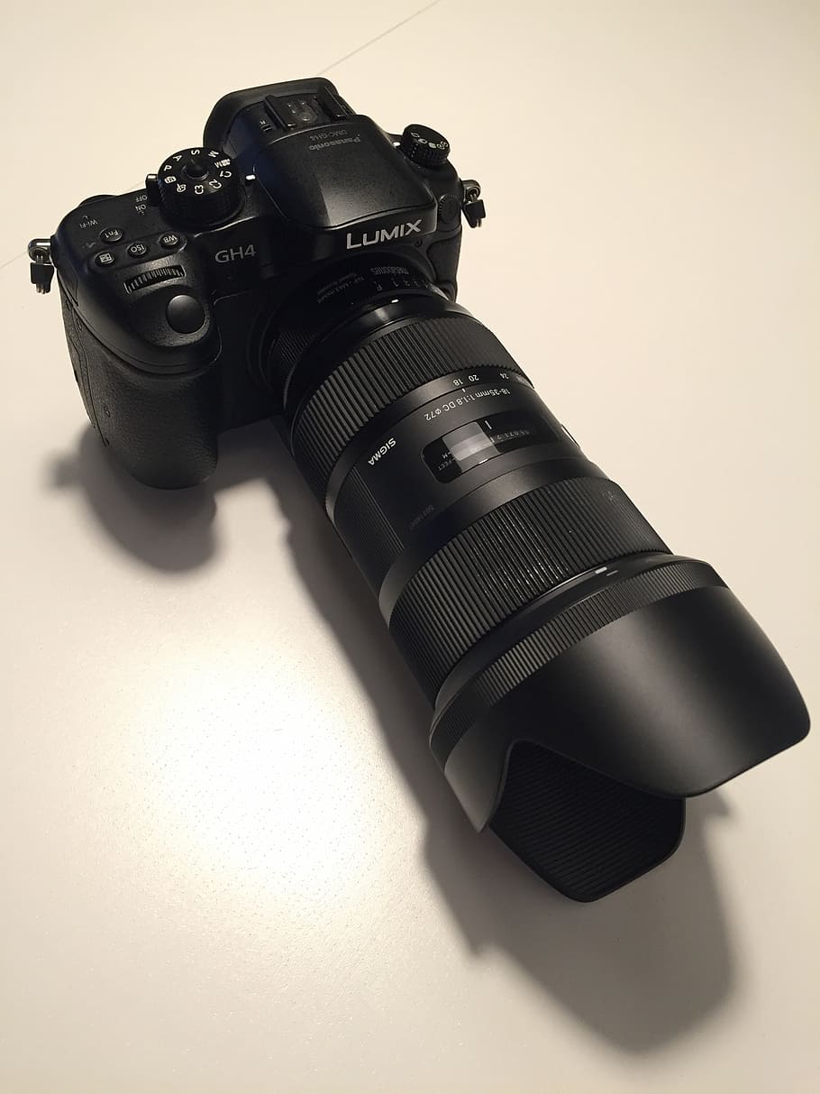 camera, lens, optics, indoors, still life, technology, close-up HD wallpaper