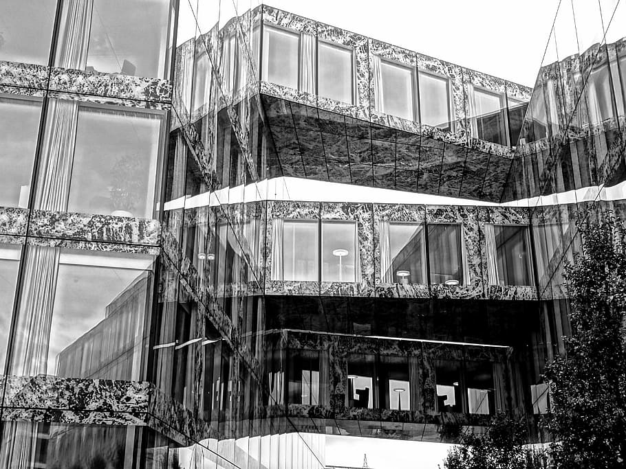 architecture, building, facade, modern, zurich, switzerland HD wallpaper