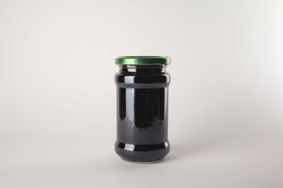 jar, corned, berries, studio shot, bottle, white background HD wallpaper