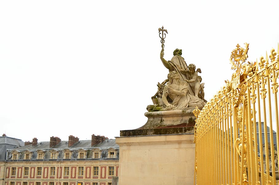 Versailles, Castle, Baroque, France, gold, splendor, palatial, HD wallpaper
