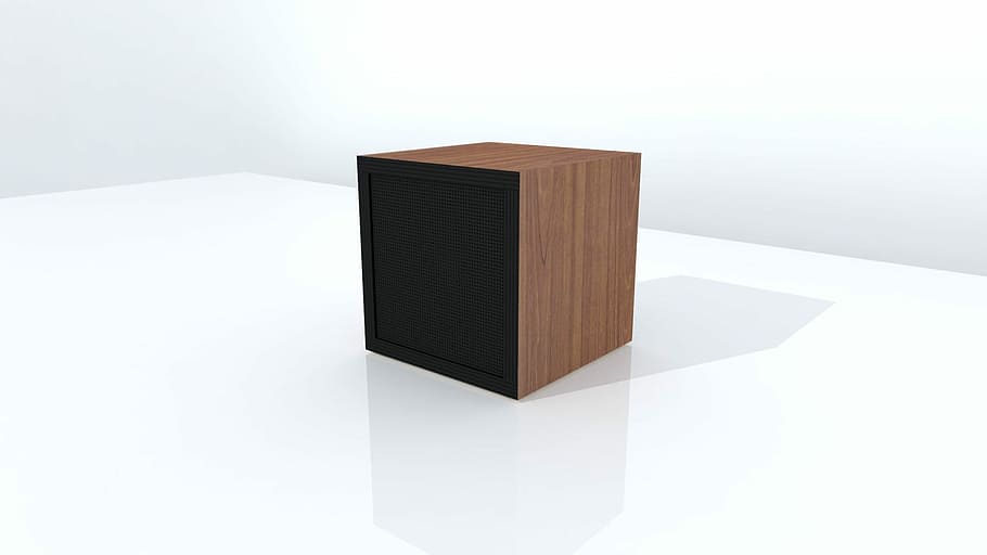 Column, Speaker, Under The Tree, sound, single object, wood - material HD wallpaper