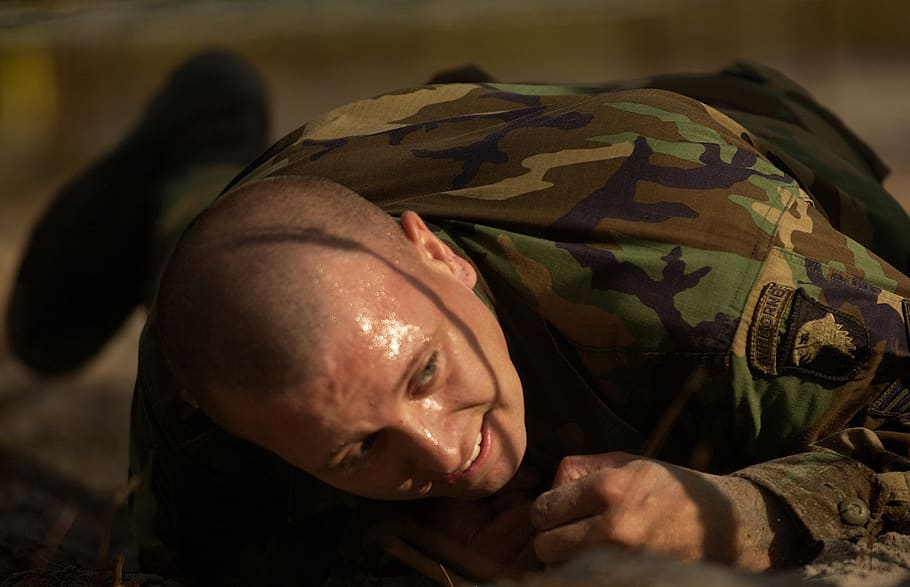 soldier, obstacle, course, military, male, crawling, effort, HD wallpaper