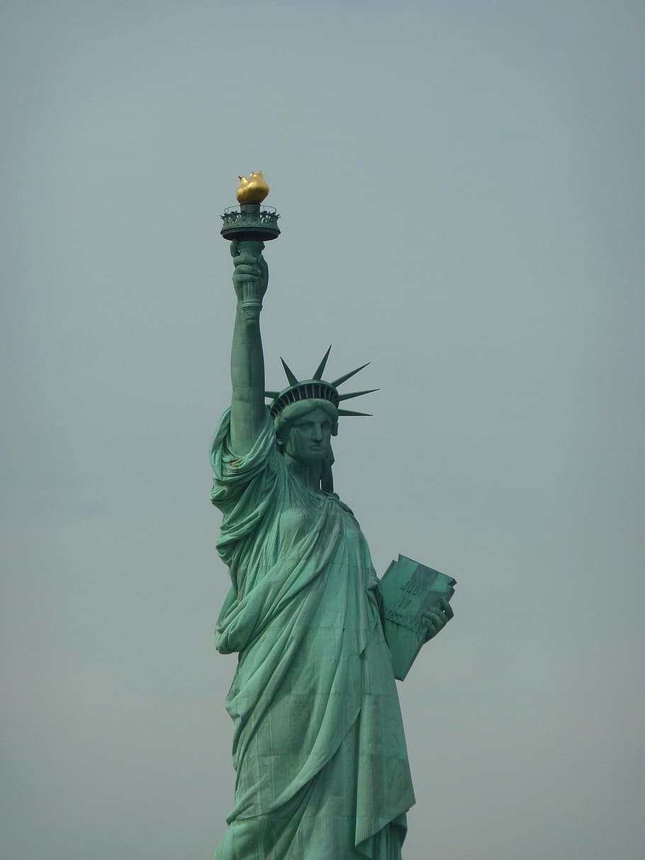 statue, monument, works, sculpture, human representation, freedom HD wallpaper