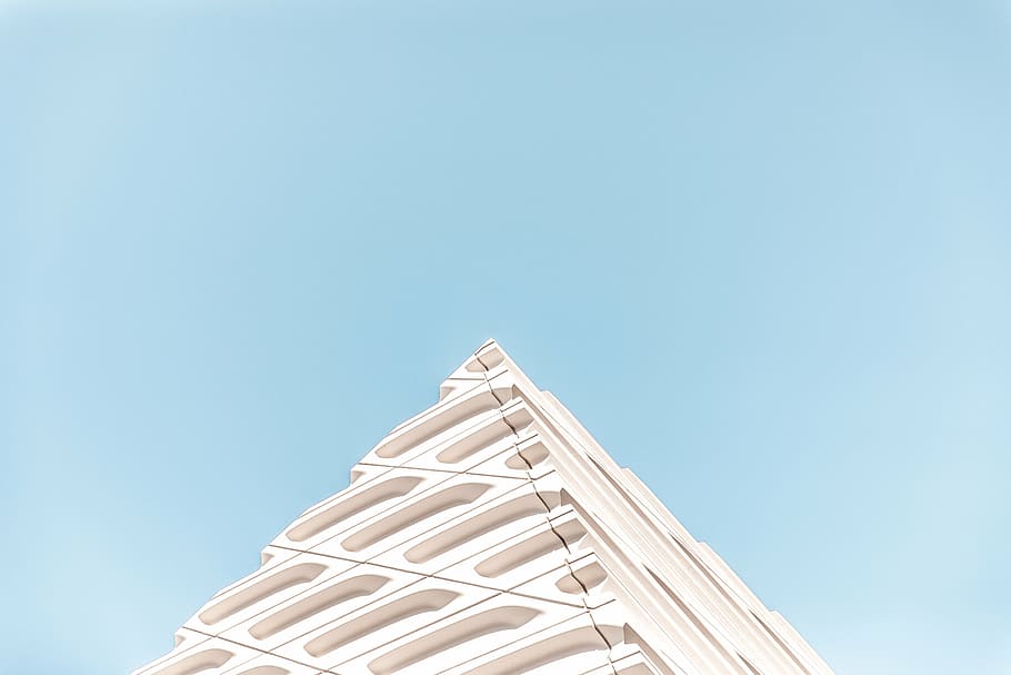 architectural design, architecture, blue sky, bright, building, HD wallpaper