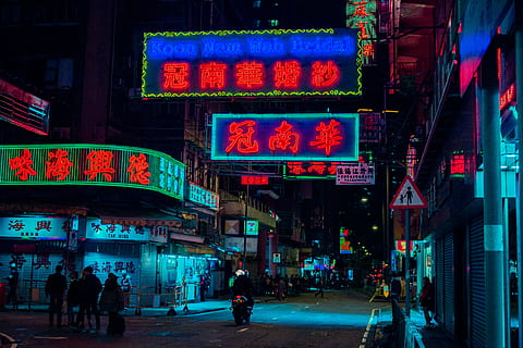 HD wallpaper: Hong Kong, HongKong, Walking in the city, Night ...