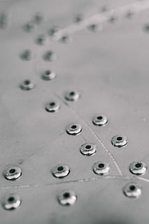 Metal plates with rivets seamless background, copy space, texture HD wallpaper