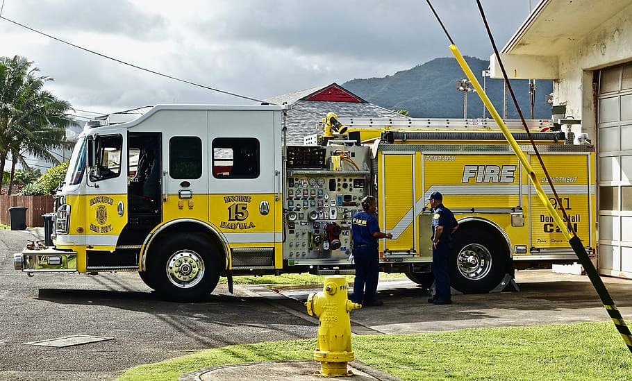 firetruck, engine, emergency, firefighters, equipment, firefighting HD wallpaper