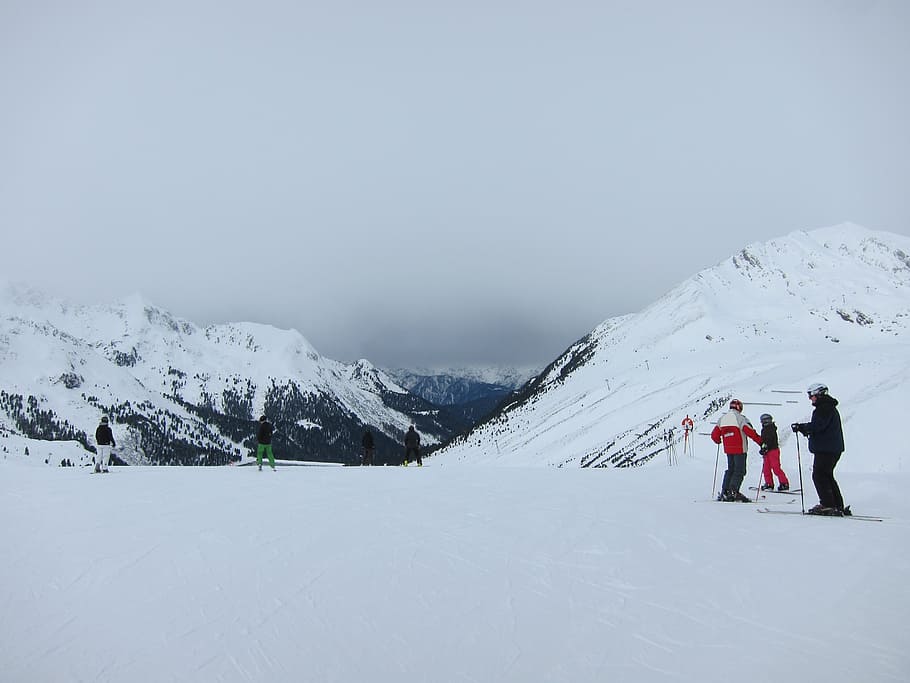 snow, landscape, winter, ski, ski piste, mountain, sport, snow mountain HD wallpaper